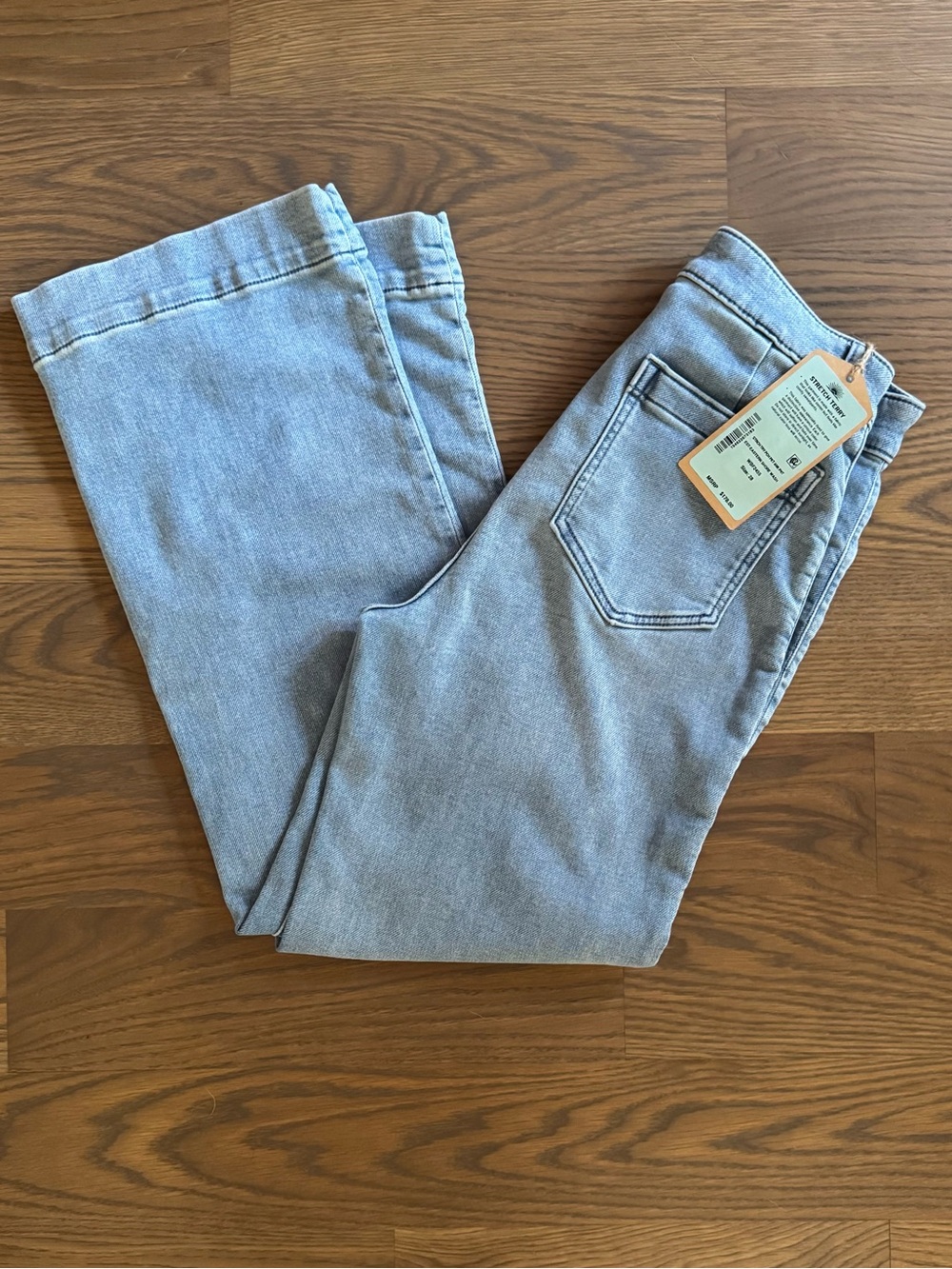 NWT Women's Faherty Stretch Terry Patch Pocket Ankle Pant-Eastern Shore Wash
